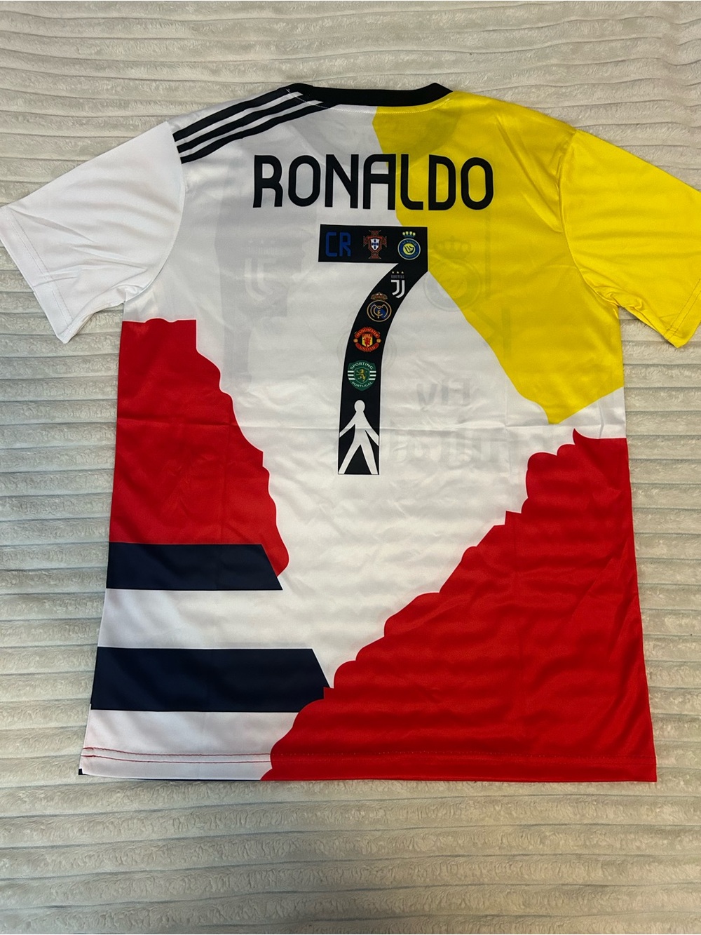 Sport Multi-Club Graphic Soccer Tee - Yellow, Red, White, Black